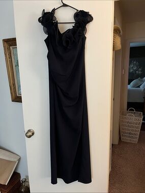 macy's black halter dress | Dresses | Long Nouveau Navy